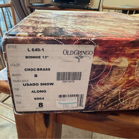 Old Gringo Bonnie Embroidered Floral Western Boots size 8.5 - Picture 6 of 6